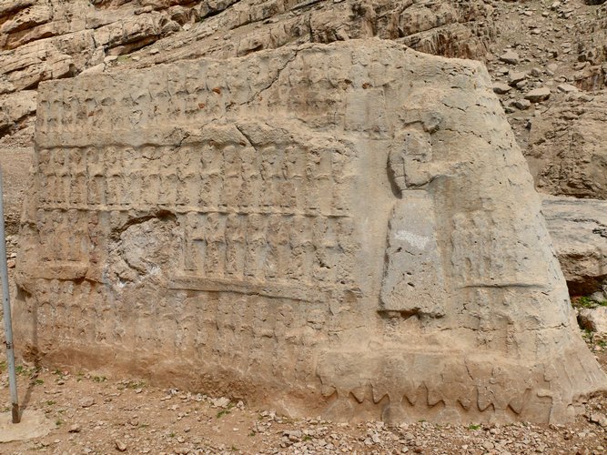 Najstarší a najikonickejší reliéf v Kul-e Farah Elamitov