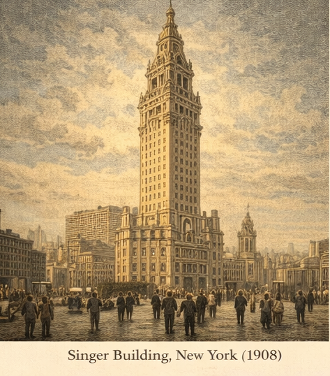 Singer Building: Jeden z prvých supermrakodrapov sveta